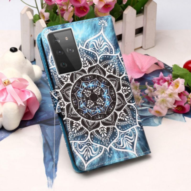 Flip Case Für Samsung Galaxy S21 Ultra 5G Mandala Im Himmel