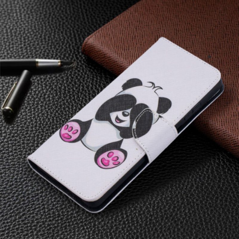 Flip Case Für Samsung Galaxy S21 Ultra 5G Panda-spaß