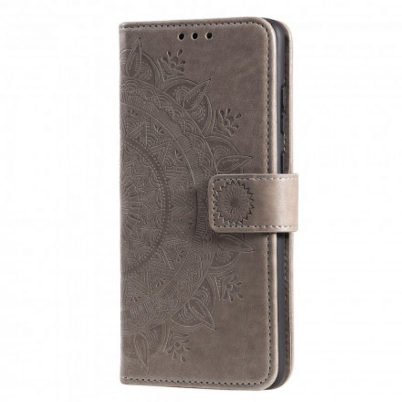 Flip Case Für Samsung Galaxy S21 Ultra 5G Sonnenmandala