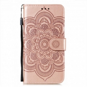 Flip Case Für Samsung Galaxy S21 Ultra 5G Vollständiges Mandala