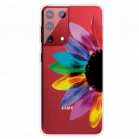 Hülle Für Samsung Galaxy S21 Ultra 5G Bunte Blume