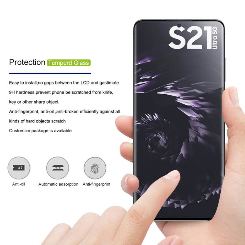 Schutz Aus Gehärtetem Glas Für Samsung Galaxy S21 Ultra 5G Amorus