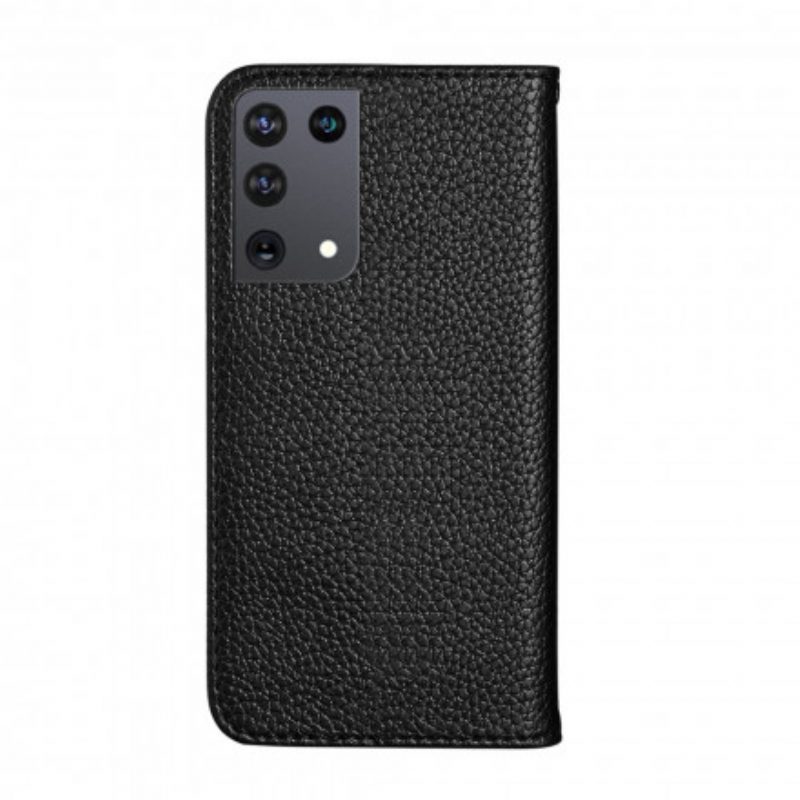 Schutzhülle Für Samsung Galaxy S21 Ultra 5G Flip Case Kunstleder Litschi Ultra Chic