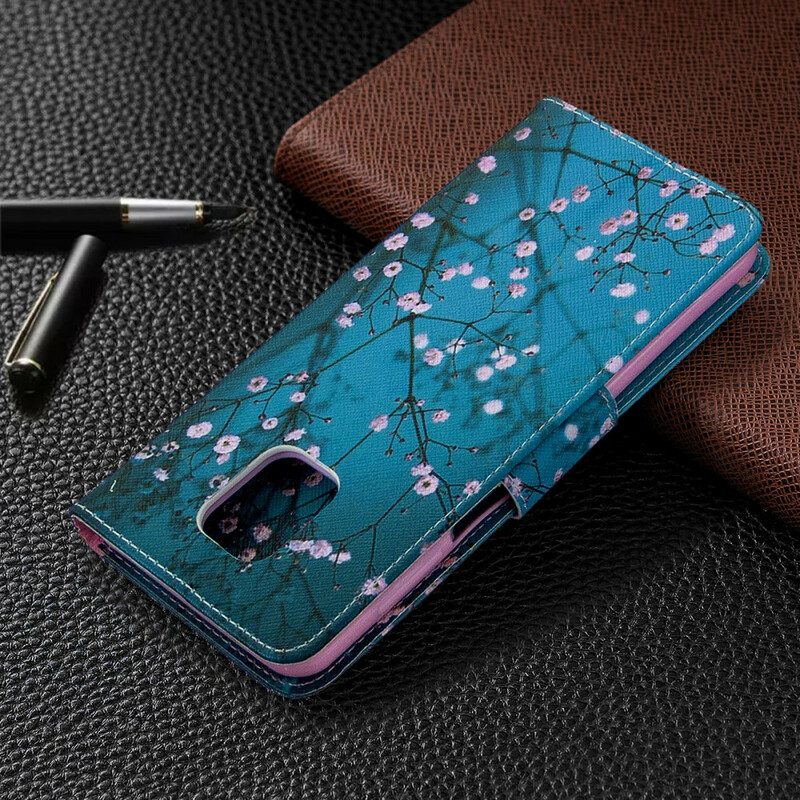 Flip Case Für Xiaomi Redmi Note 9S / 9 Pro Blühender Baum