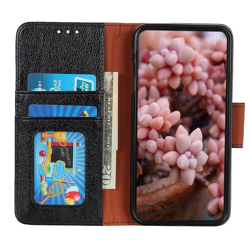 Flip Case Für Xiaomi Redmi Note 9S / 9 Pro Gespaltenes Nappaleder