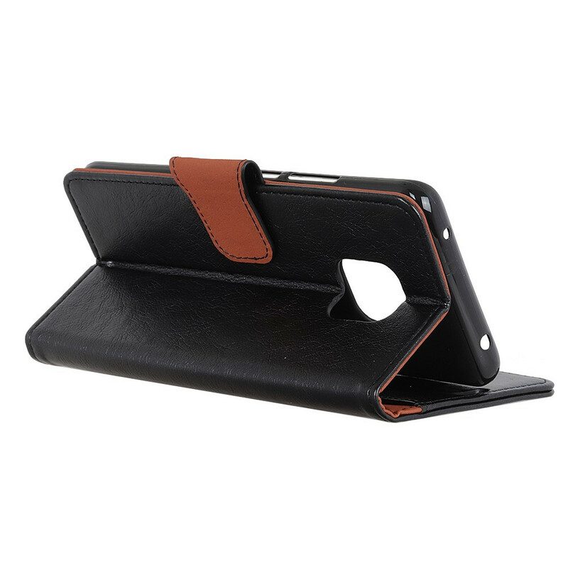 Flip Case Für Xiaomi Redmi Note 9S / 9 Pro Gespaltenes Nappaleder