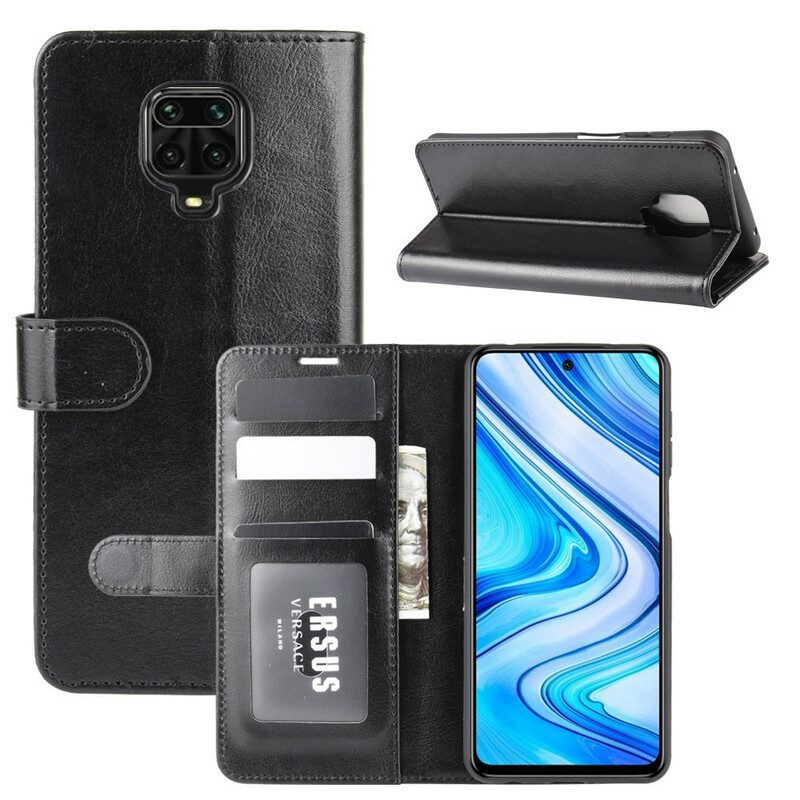 Flip Case Für Xiaomi Redmi Note 9S / 9 Pro Klassischer Ledereffekt