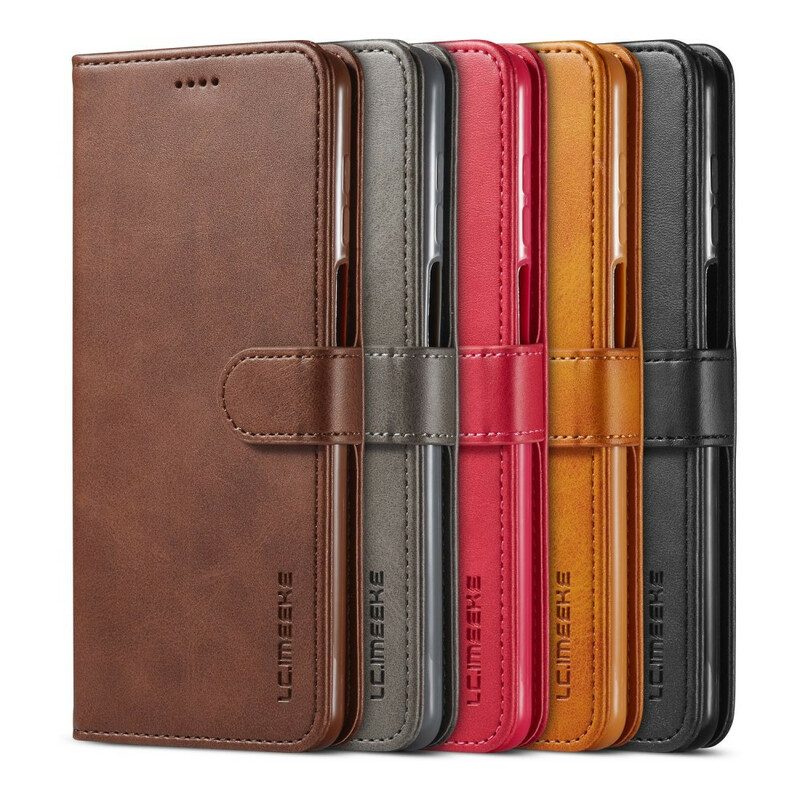 Flip Case Für Xiaomi Redmi Note 9S / 9 Pro Lc.imeeke Ledereffekt