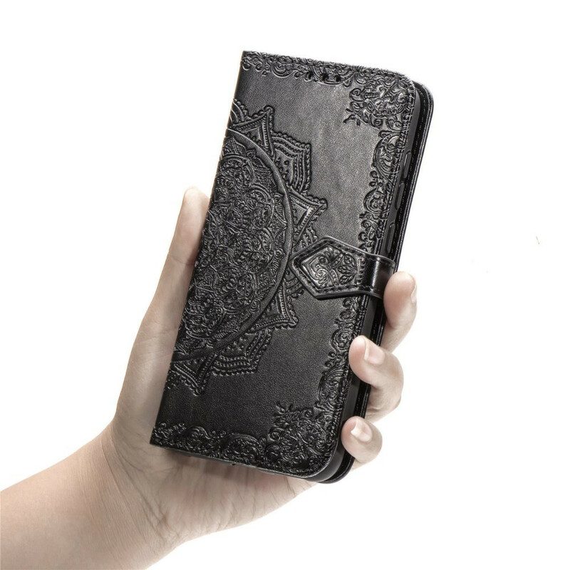 Flip Case Für Xiaomi Redmi Note 9S / 9 Pro Mandala-mittelalter