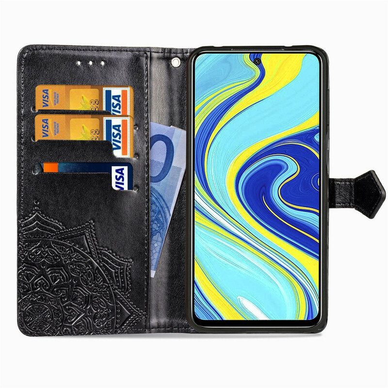 Flip Case Für Xiaomi Redmi Note 9S / 9 Pro Mandala-mittelalter