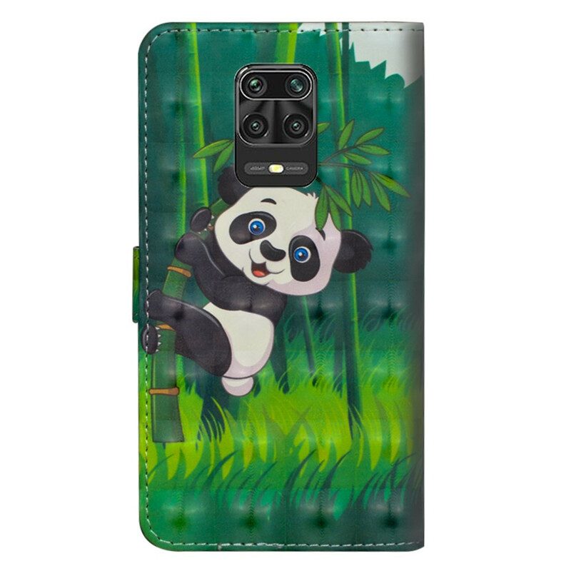 Flip Case Für Xiaomi Redmi Note 9S / 9 Pro Panda Und Bambus