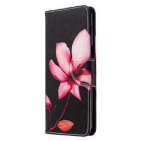 Flip Case Für Xiaomi Redmi Note 9S / 9 Pro Pinke Blume