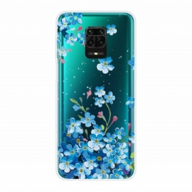 Handyhülle Für Xiaomi Redmi Note 9S / 9 Pro Blaue Blumen