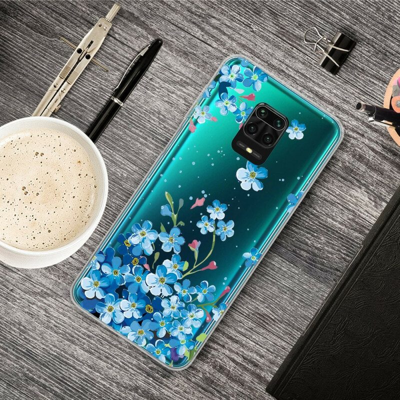 Handyhülle Für Xiaomi Redmi Note 9S / 9 Pro Blaue Blumen