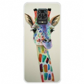 Handyhülle Für Xiaomi Redmi Note 9S / 9 Pro Bunte Giraffe