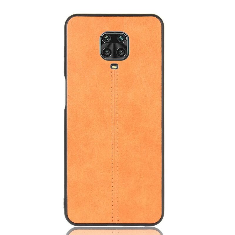 Handyhülle Für Xiaomi Redmi Note 9S / 9 Pro Couture-ledereffekt