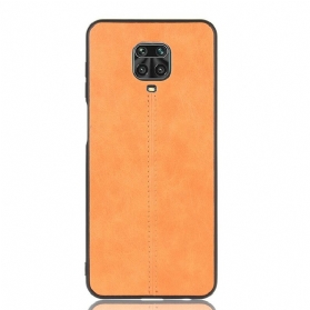 Handyhülle Für Xiaomi Redmi Note 9S / 9 Pro Couture-ledereffekt