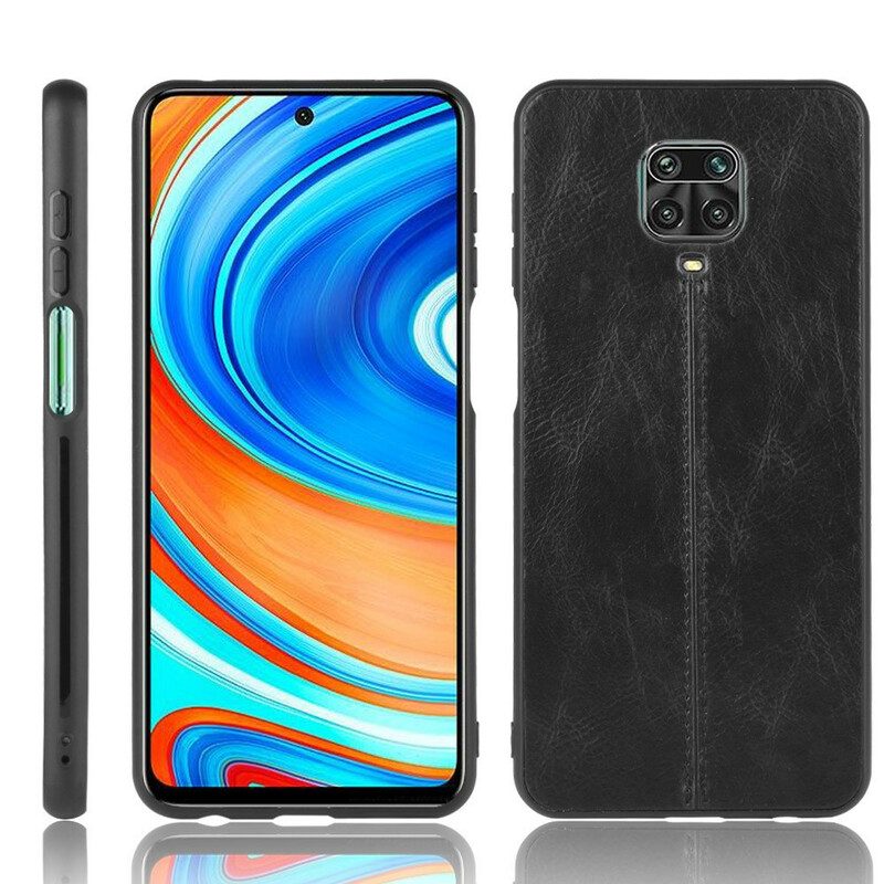 Handyhülle Für Xiaomi Redmi Note 9S / 9 Pro Couture-ledereffekt