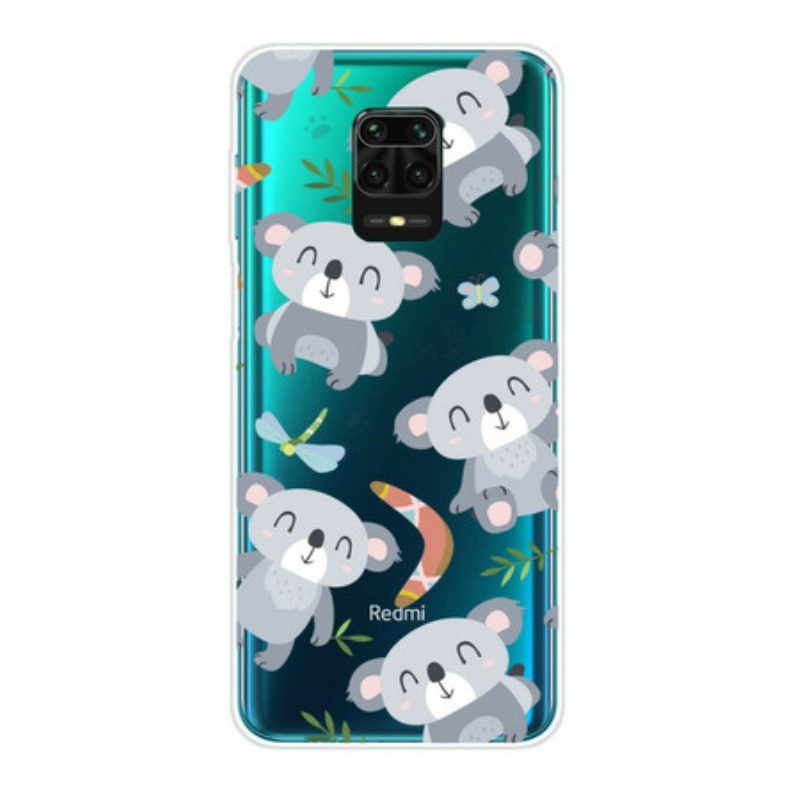 Handyhülle Für Xiaomi Redmi Note 9S / 9 Pro Kleine Graue Pandas