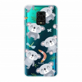 Handyhülle Für Xiaomi Redmi Note 9S / 9 Pro Kleine Graue Pandas