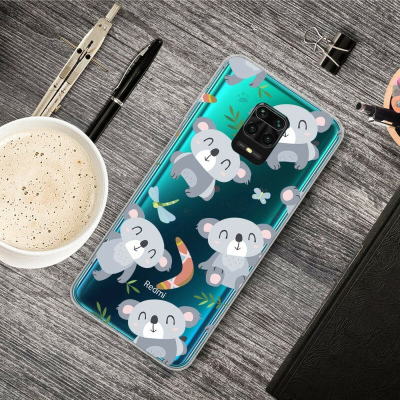 Handyhülle Für Xiaomi Redmi Note 9S / 9 Pro Kleine Graue Pandas