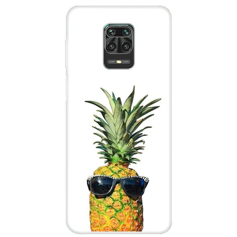 Hülle Für Xiaomi Redmi Note 9S / 9 Pro Ananas Mit Brille