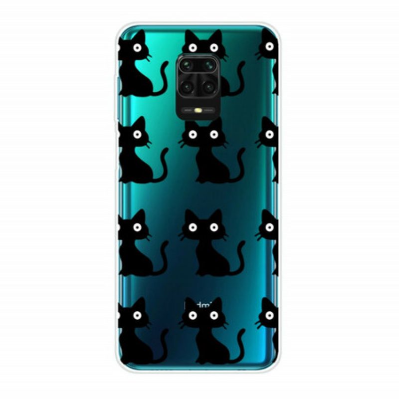 Hülle Für Xiaomi Redmi Note 9S / 9 Pro Mehrere Schwarze Katzen