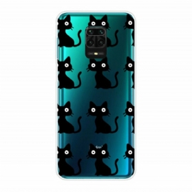 Hülle Für Xiaomi Redmi Note 9S / 9 Pro Mehrere Schwarze Katzen