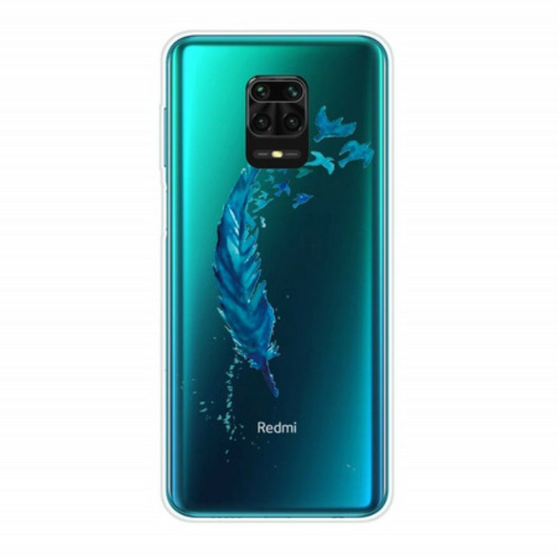 Hülle Für Xiaomi Redmi Note 9S / 9 Pro Wunderschöne Blaue Feder