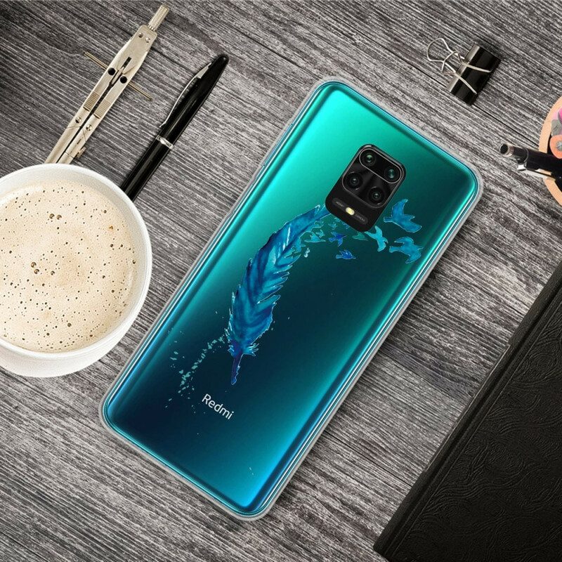 Hülle Für Xiaomi Redmi Note 9S / 9 Pro Wunderschöne Blaue Feder