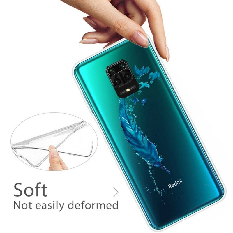 Hülle Für Xiaomi Redmi Note 9S / 9 Pro Wunderschöne Blaue Feder