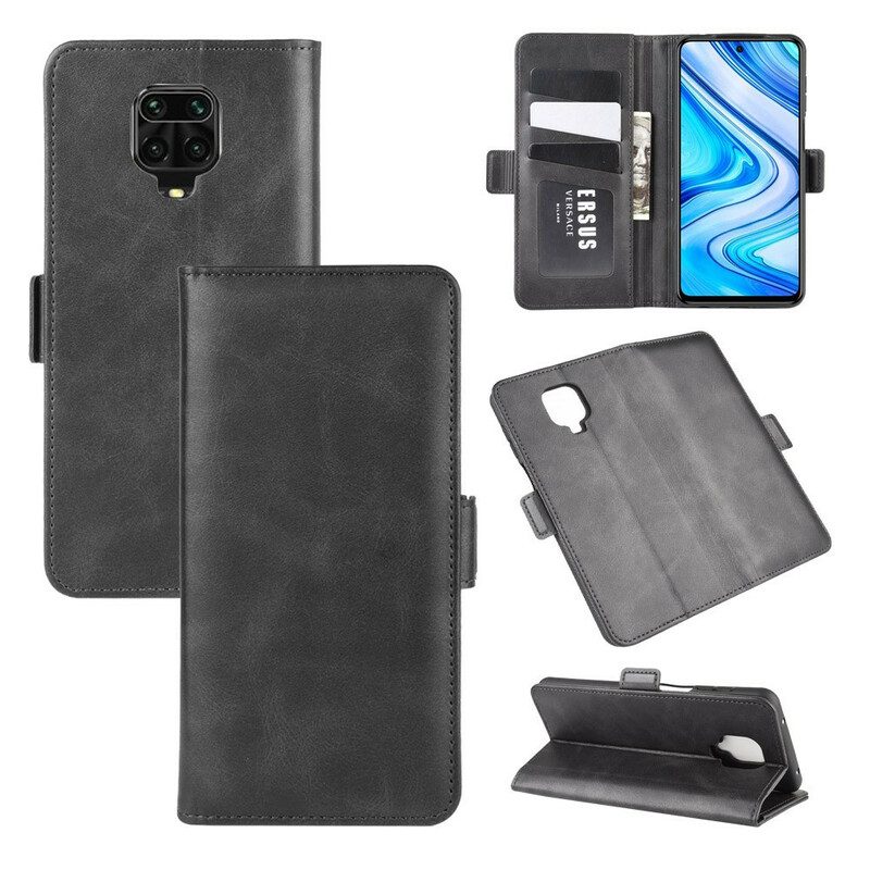 Lederhüllen Für Xiaomi Redmi Note 9S / 9 Pro Flip Case Doppelte Klappe