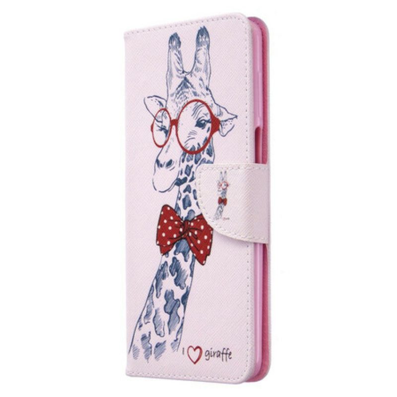 Lederhüllen Für Xiaomi Redmi Note 9S / 9 Pro Kluge Giraffe