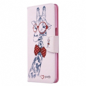 Lederhüllen Für Xiaomi Redmi Note 9S / 9 Pro Kluge Giraffe