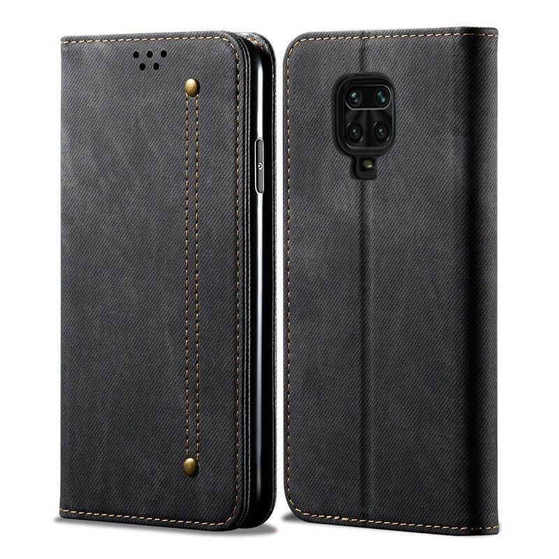 Schutzhülle Für Xiaomi Redmi Note 9S / 9 Pro Flip Case Denim-stoff