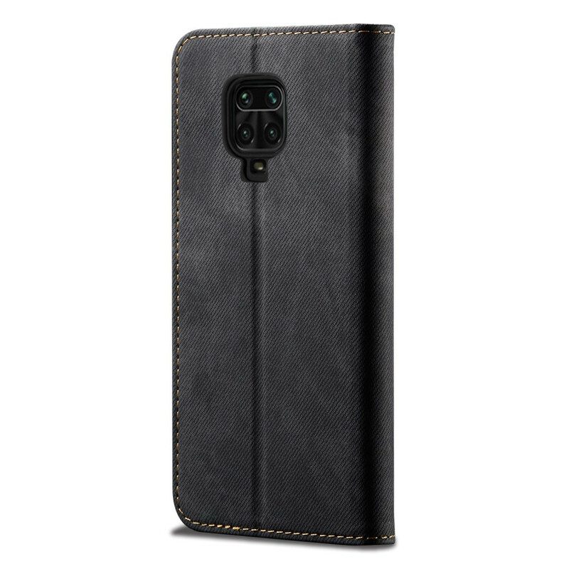 Schutzhülle Für Xiaomi Redmi Note 9S / 9 Pro Flip Case Denim-stoff