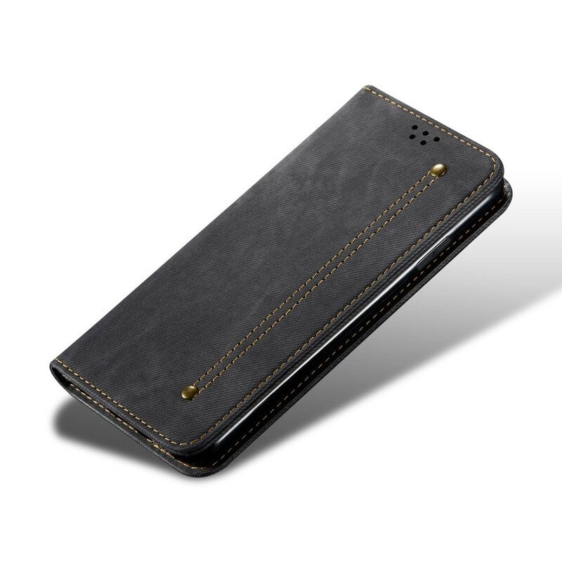 Schutzhülle Für Xiaomi Redmi Note 9S / 9 Pro Flip Case Denim-stoff