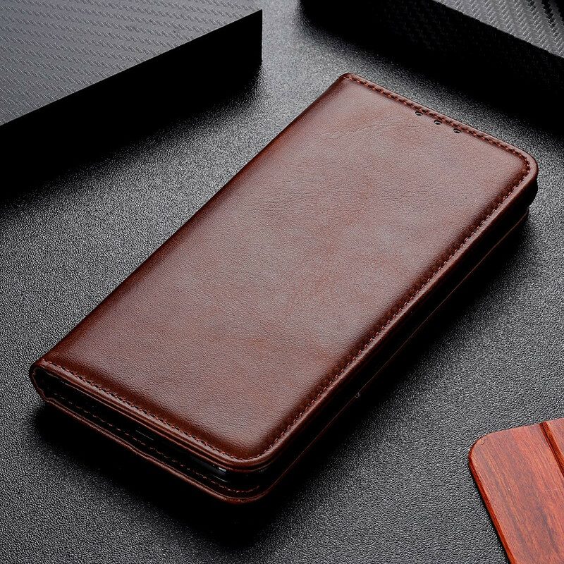 Schutzhülle Für Xiaomi Redmi Note 9S / 9 Pro Flip Case Elegantes Spaltleder