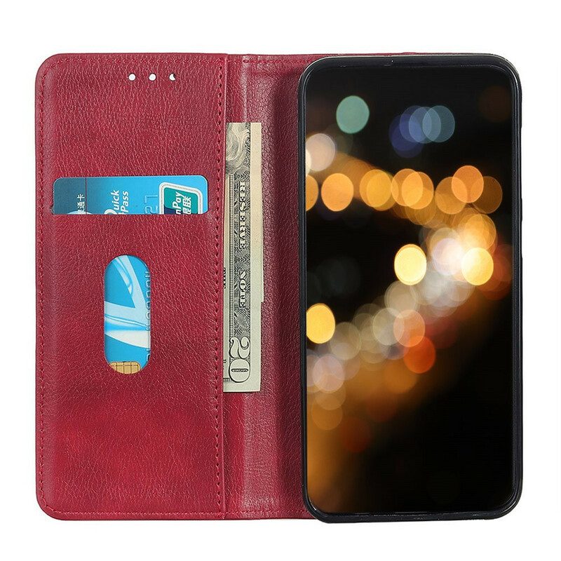 Schutzhülle Für Xiaomi Redmi Note 9S / 9 Pro Flip Case Elegantes Spaltleder