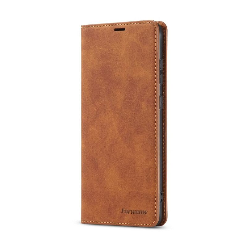 Schutzhülle Für Xiaomi Redmi Note 9S / 9 Pro Flip Case Forwenw Ledereffekt