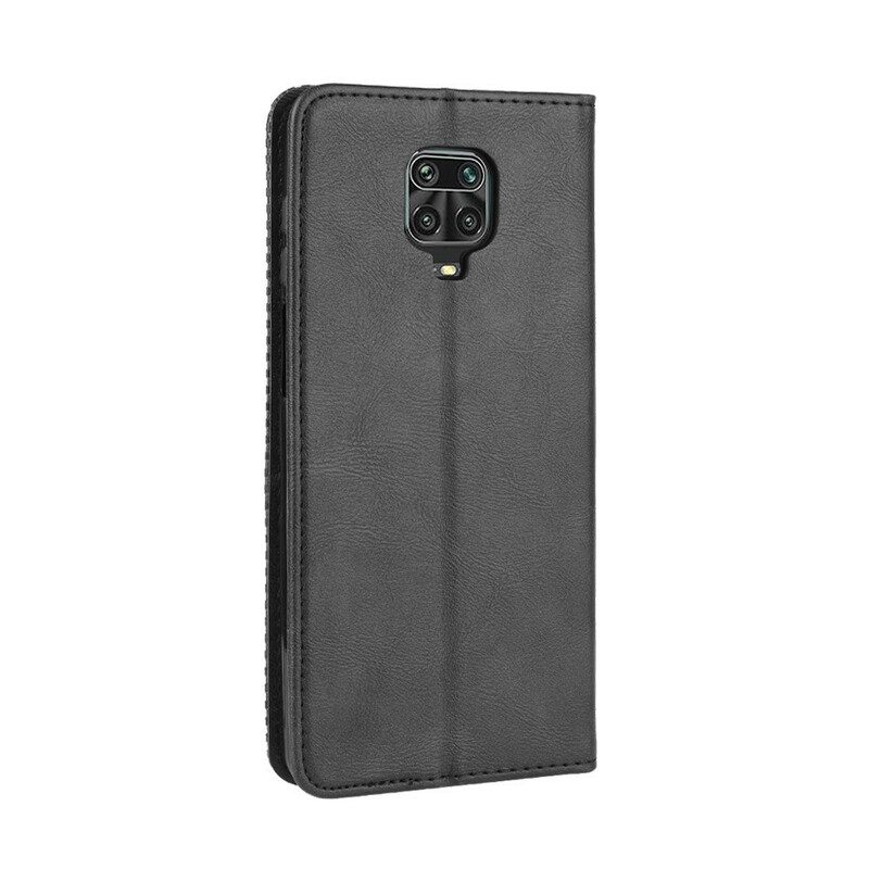 Schutzhülle Für Xiaomi Redmi Note 9S / 9 Pro Flip Case Stilisierter Vintage-ledereffekt