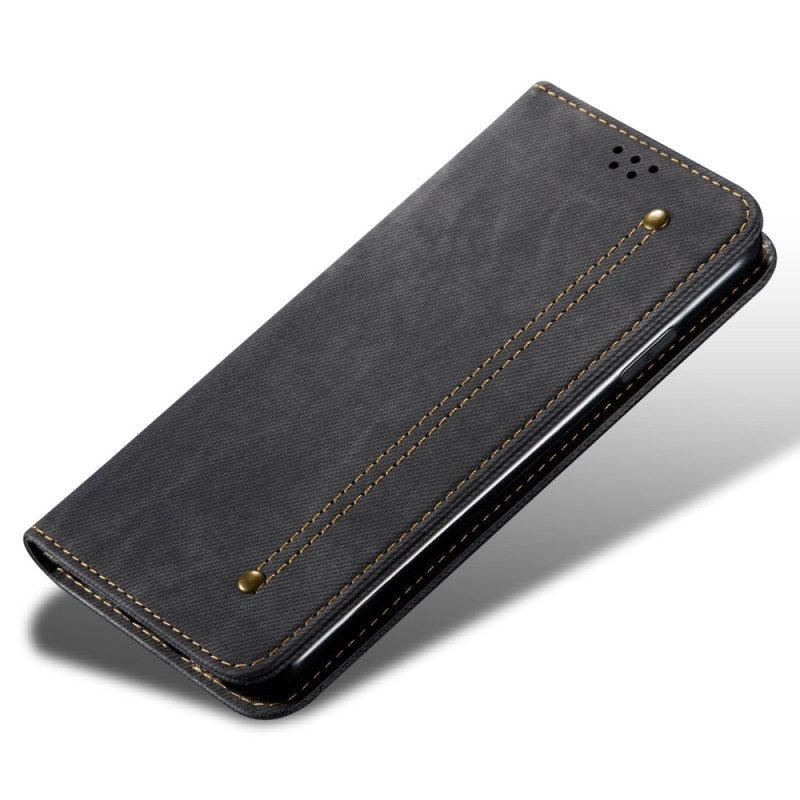 Flip Case Oneplus 12r Jeansstoff