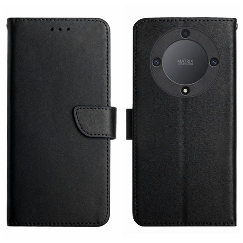 Flip Case Für Honor Magic 5 Lite Echtes Nappaleder