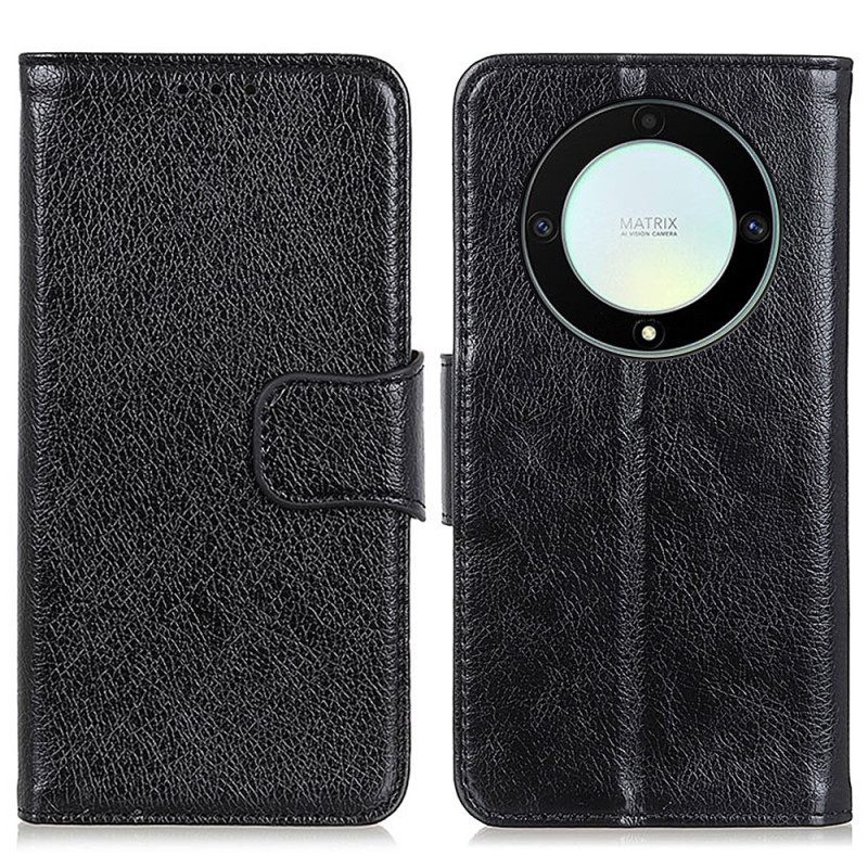 Flip Case Für Honor Magic 5 Lite Gespaltenes Nappaleder