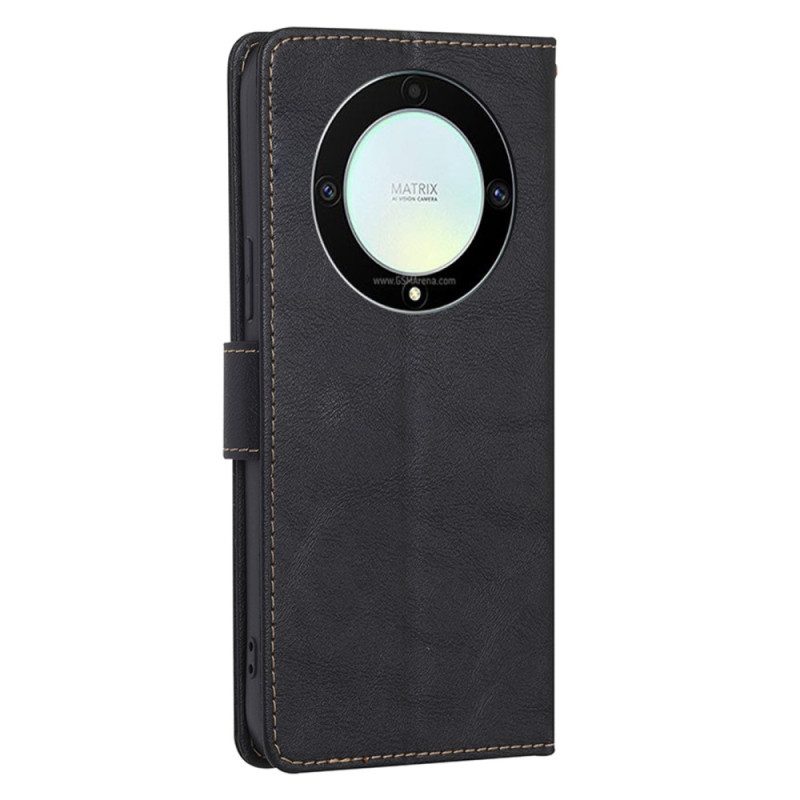 Flip Case Für Honor Magic 5 Lite Klassisches Rfid