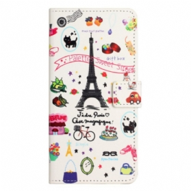 Flip Case Für Samsung Galaxy A14 / A14 5G Ich Liebe Paris