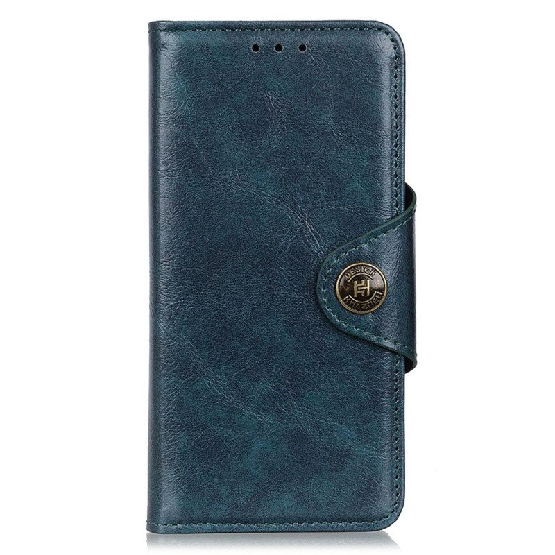 Flip Case Für Samsung Galaxy A14 / A14 5G Kunstleder Mit Knopf