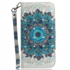 Flip Case Für Samsung Galaxy A14 / A14 5G Mit Kordel Riemchen-mandala