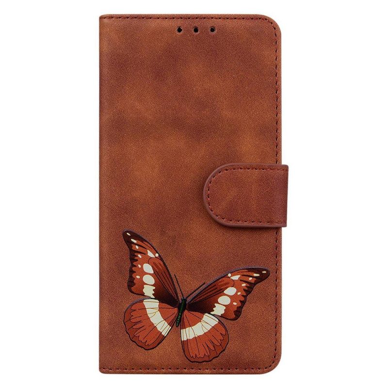 Flip Case Für Samsung Galaxy A14 / A14 5G Schmetterlingsdesign