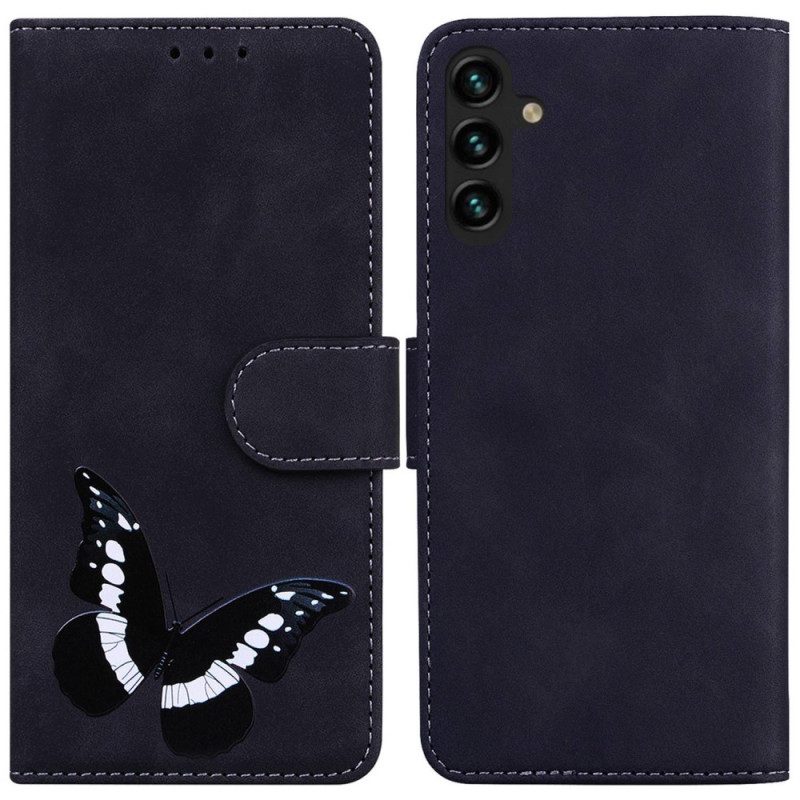 Flip Case Für Samsung Galaxy A14 / A14 5G Schmetterlingsdesign